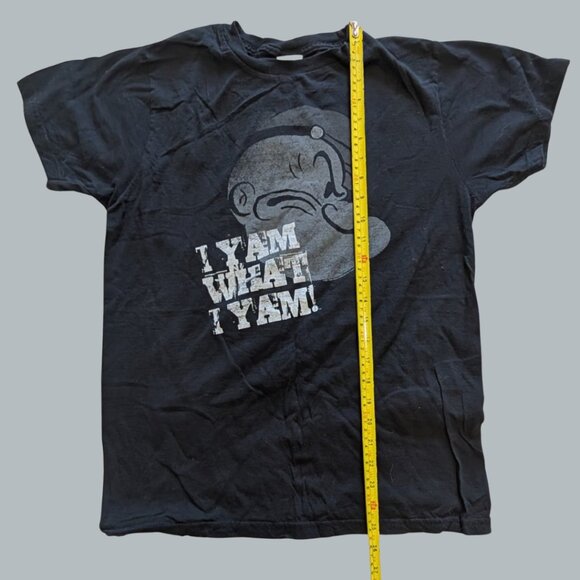 Vintage Bay Island Popeye “I YAM WHAT I YAM” Tee — Tag Medium — Black - Picture 3 of 3